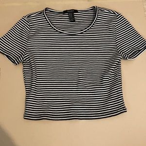 Forever 21 Striped Crop Top